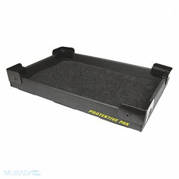 PROTEKTIVE PAK ESD Tray Black 18 in 11 3/4 in, 31AR60