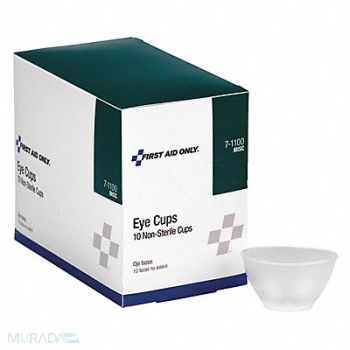 PHYSICIANSCARE Eye Cup Non-Sterile Clear Plastic, 31DJ95