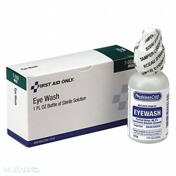 PHYSICIANSCARE Personal Eye Wash Bottle 1 oz., 31DJ96