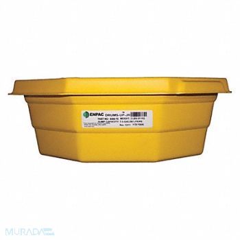 ENPAC Spill Tray Yellow 7.5 gal HDPE, 31DL74
