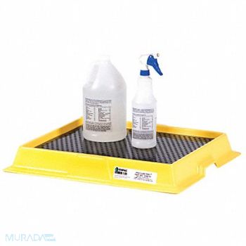 ENPAC Spill Tray Black/Yellow 2.5 gal HDPE, 31DL83