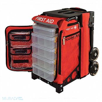 MOBILEAID Rolling Aid Bag 14Dx18-1/2Hx12-1/4W in., 31XR16