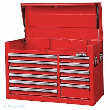 WESTWARD Powder Coated Red Light Duty Top Chest, 32H839