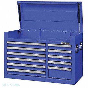 WESTWARD Powder Coated Blue Light Duty Top Chest, 32H841