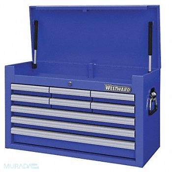 WESTWARD Powder Coated Blue Light Duty Top Chest, 32H880