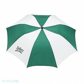 QUALITY RESOURCE GROUP Umbrella 42 in Green/White Polyester, 32ND08