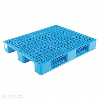 VESTIL Rackable Blue Plastic Pallet, 32X590