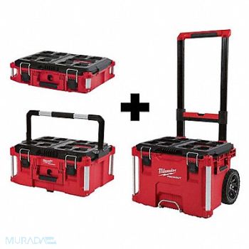 MILWAUKEE Portable Tool Box 16 1/8 in, 338AT2