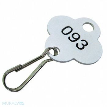 GRAINGER APPROVED Key Tag Numbered 1 to 40 PK40, 33J882
