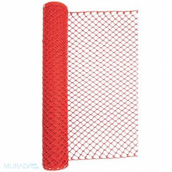 GRAINGER APPROVED Barrier Fence 4ft H 50 ft L Orange, 33L955