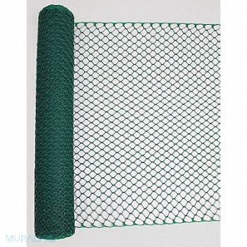GRAINGER APPROVED Safety Fence 4 ft H 50 ft L Green, 33L958