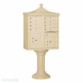 SALSBURY INDUSTRIES Regency CBU USPS Access 8 Doors Sand, 33MC19