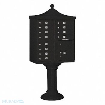 SALSBURY INDUSTRIES Regency CBU USPS Access 12 Doors Black, 33MC55