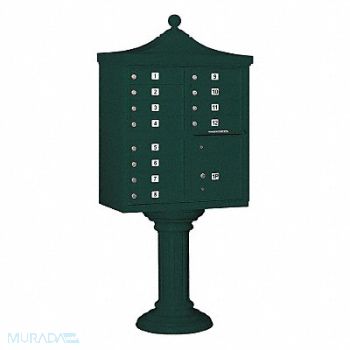 SALSBURY INDUSTRIES Regency CBU USPS Access 12 Doors Green, 33MC57