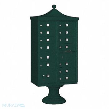 SALSBURY INDUSTRIES Regency CBU USPS Access 13 Doors Green, 33MC79