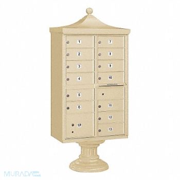 SALSBURY INDUSTRIES Regency CBU USPS Access 13 Doors Sand, 33MC80