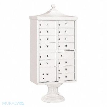 SALSBURY INDUSTRIES Regency CBU USPS Access 13 Doors White, 33MC81