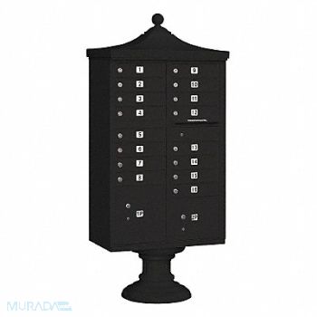 SALSBURY INDUSTRIES Regency CBU USPS Access 16 Doors Black, 33MD06