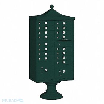 SALSBURY INDUSTRIES Regency CBU USPS Access 16 Doors Green, 33MD08
