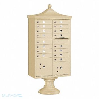 SALSBURY INDUSTRIES Regency CBU USPS Access 16 Doors Sand, 33MD09