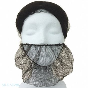 KEYSTONE Beard Cover 18in Brown Nylon PK1000, 33UA62