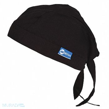 MILLER ELECTRIC Bandanna Black One Size Fits All Cotton, 34C353