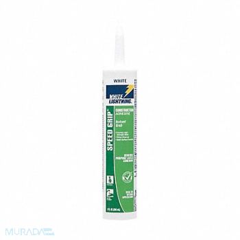 WHITE LIGHTNING Construction Adhesive 9 fl oz Cartridge, 34FW63