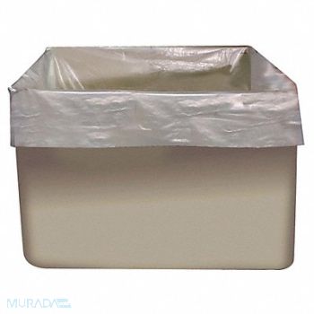 CELLUCAP Trash Bag 46 gal Clear PK25, 34G189