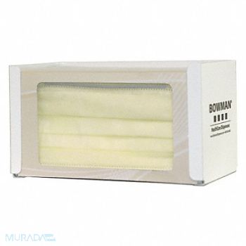 BOWMAN DISPENSERS Face Mask Dispenser 4-1/4 in H Keyholes, 34GE25