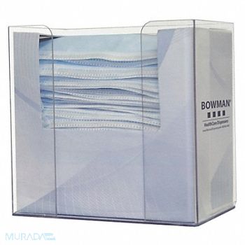 BOWMAN DISPENSERS Face Mask Dispenser 7-47/64 in H, 34GE44