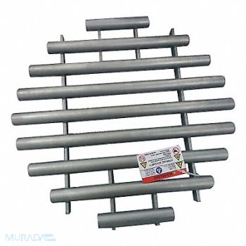 GRAINGER APPROVED Magnetic Grate Round Rare Earth 18in dia, 34TA42