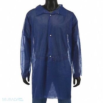 WEST CHESTER PROTECTIVE GEAR Disposable Lab Coat XL PP 22g PK30, 34UJ95