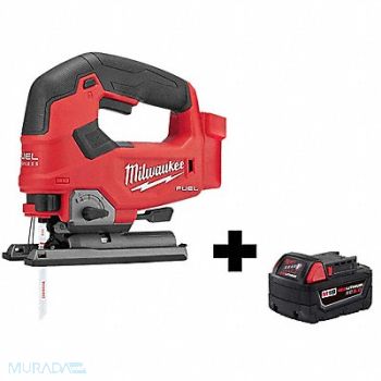 MILWAUKEE Jig Saw 18VDC Barrel Grip T-Shank 5.0 Ah, 356XK0