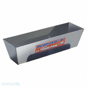 KRAFT TOOL Mud Pan EZ-Grip 12in. Stainless Steel, 35EM67