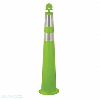 GRAINGER APPROVED K6953 Channelizer Cone with Collar 42in H Lime, 35KJ26