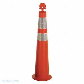 GRAINGER APPROVED K6953 Channelizer Cone with Collar 42inH Ornge, 35KJ27
