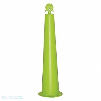 GRAINGER APPROVED K6952 Channelizer Cone 42 in H Lime HDPE, 35KJ30
