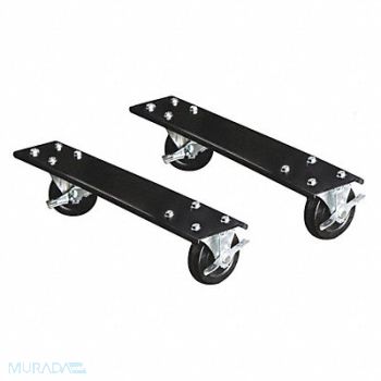 HALLOWELL Caster Kit Steel Black, 35UX28