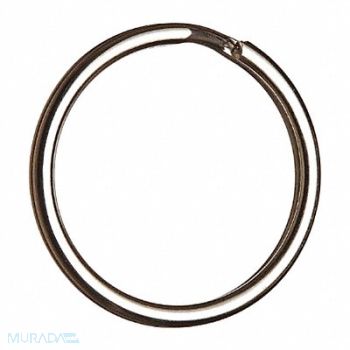 BRADY Key Ring Silver 1 in PK10, 35XM33