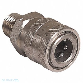 GRAINGER APPROVED Quick-Connect Coupler 1/4 (M) x 1/4, 35Z907