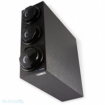 GRAINGER APPROVED Lid Dispenser Cabinet 22 3/8 in H Black, 799YY4