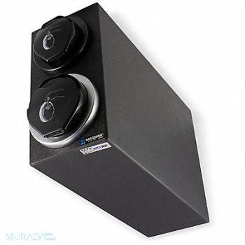 GRAINGER APPROVED Lid Dispenser Cabinet 15 1/8 in H Black, 799YY3