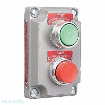 HUBBELL KILLARK Green And Red Push To Start Expl Proof, 36D194