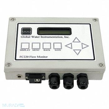 GLOBAL WATER Open Channel Flow Monitor, 36K452