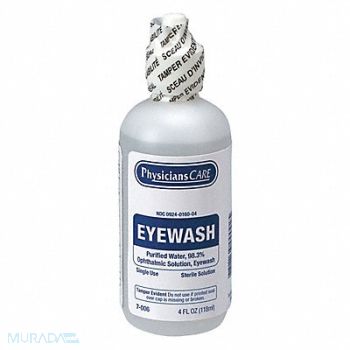 PHYSICIANSCARE Personal Eye Wash Bottle 4 oz., 36N055
