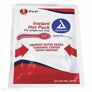 DYNAREX Instant Hot Packs White 5inL x 9inW PK24, 36PV29
