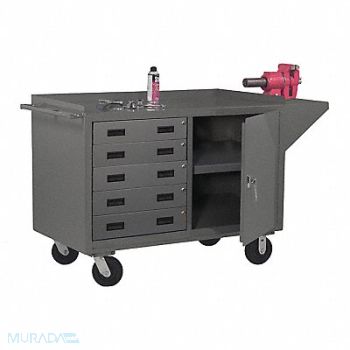 DURHAM MFG Cabinet Mobile Bench 60, 371C08