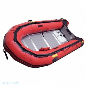 FSI Transom Style Rescue Boat Red 12-1/2 ft., 38F340