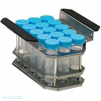 BENCHMARK RESEARCH Test Tube Rack Silver 30 x 50, 38GP83