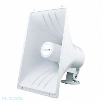 SPECO TECHNOLOGIES PA Weatherproof Speaker Horn 40W ABS, 38L979